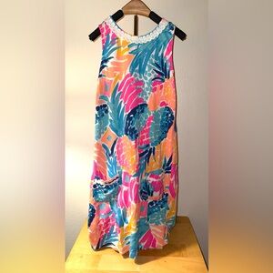 Lilly Pulitzer Shift dress in the Multi Goombay Smashed Pineapple, size 6/7